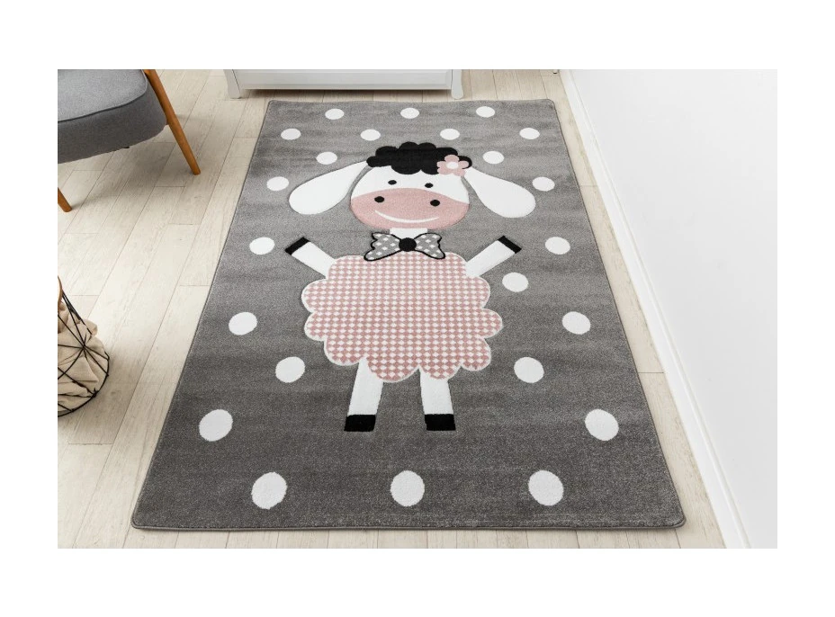 Detský kusový koberec Petit Dolly sheep grey