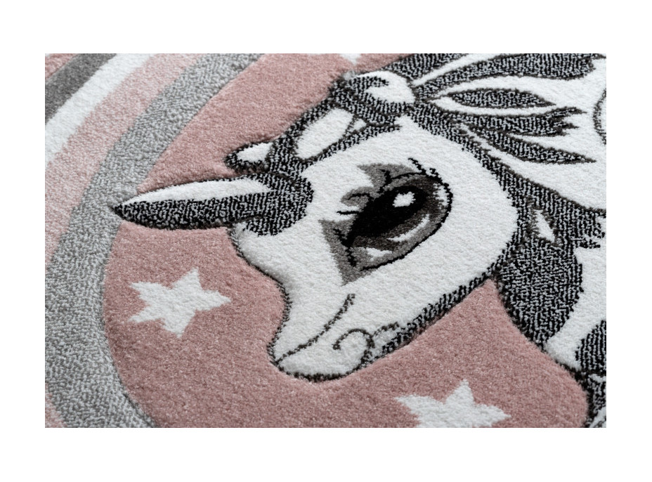 Detský kusový koberec Petit Pony pink kruh