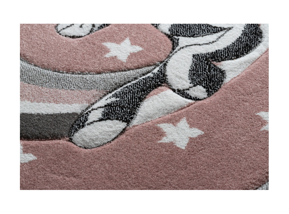 Detský kusový koberec Petit Pony pink kruh