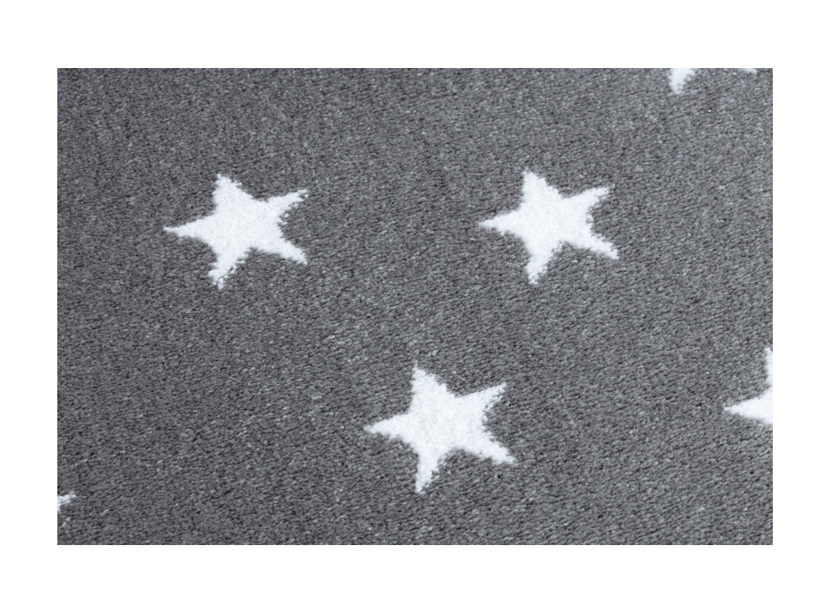 Detský kusový koberec Petit Cloud stars grey