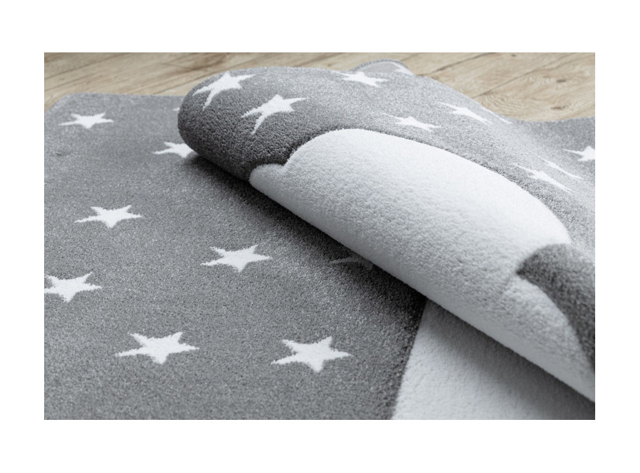 Detský kusový koberec Petit Cloud stars grey