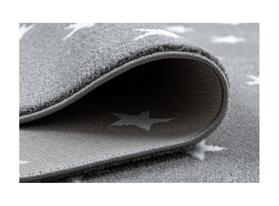 Detský kusový koberec Petit Cloud stars grey