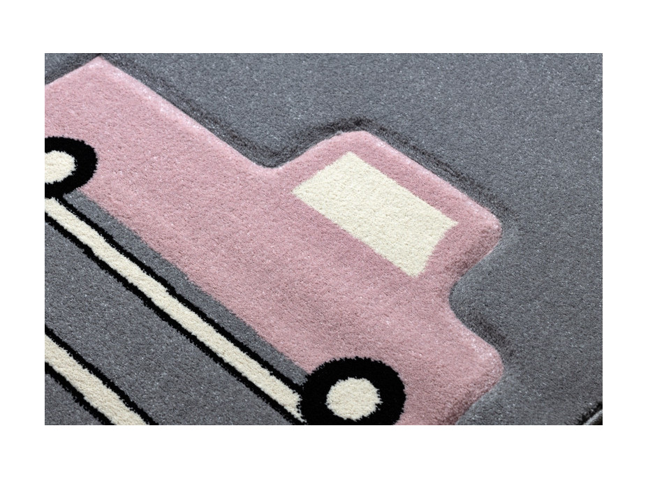 Detský kusový koberec Petit Toys cars grey