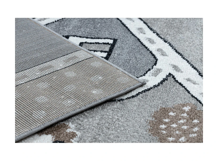 Dětský kusový koberec Fun Strade grey