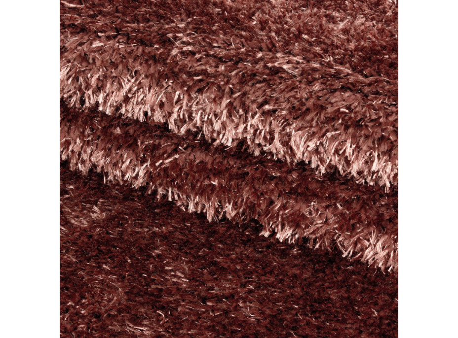 Kusový koberec Brilliant Shaggy 4200 Copper kruh