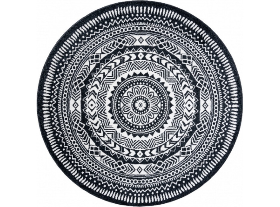 Kusový koberec Napkin black kruh