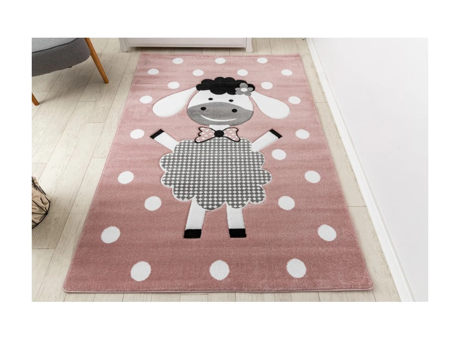 Detský kusový koberec Petit Dolly sheep pink