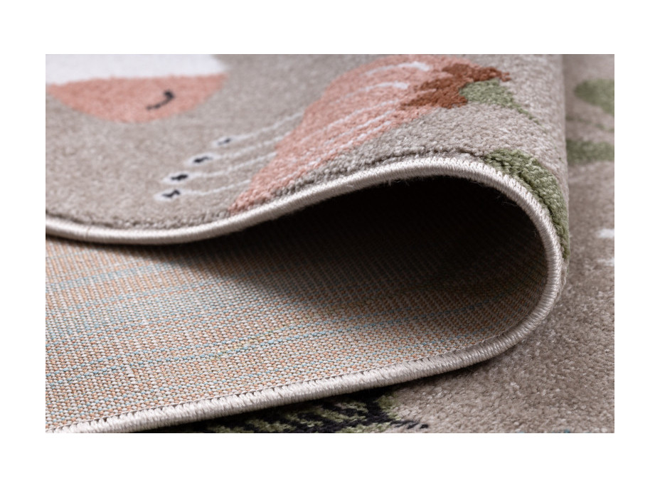 Detský kusový koberec Fun Unicorn with rainbow beige