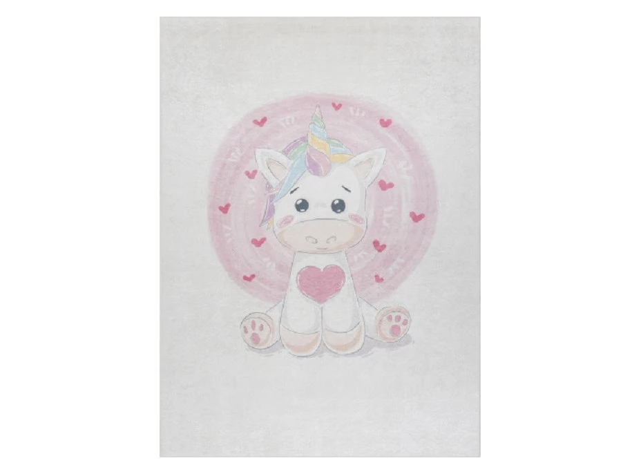 Detský kusový koberec Bambino 1128 Unicorn cream