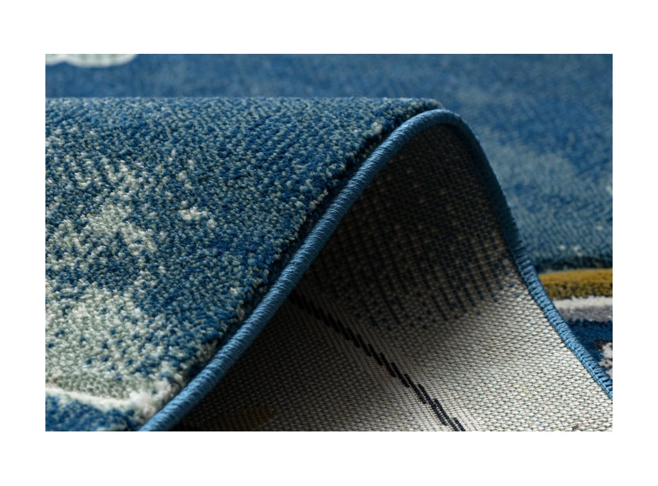 Detský kusový koberec Petit Helicopter blue