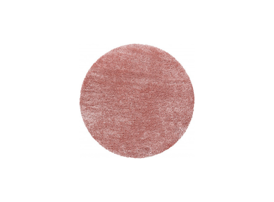 Kusový koberec Brilliant Shaggy 4200 Rose kruh