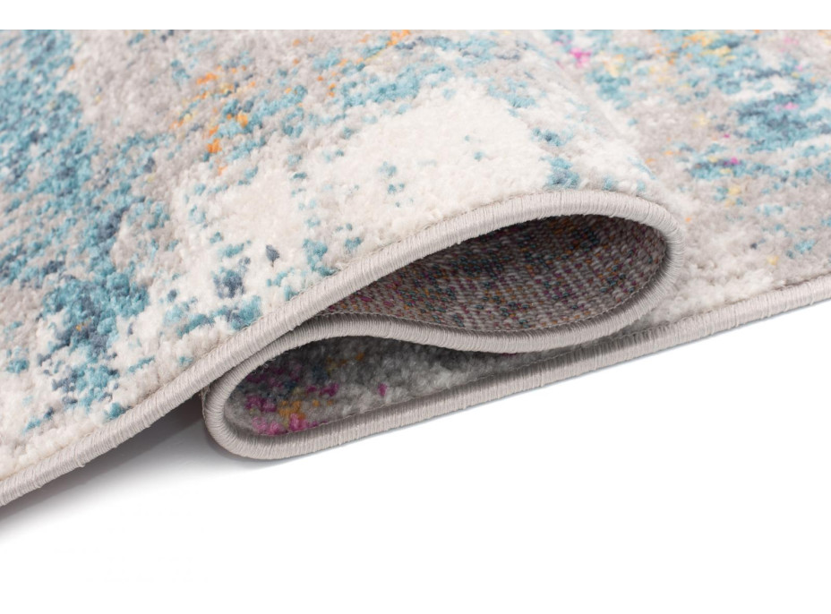 Kusový koberec AZUR vintage - šedý/ružový/modrý