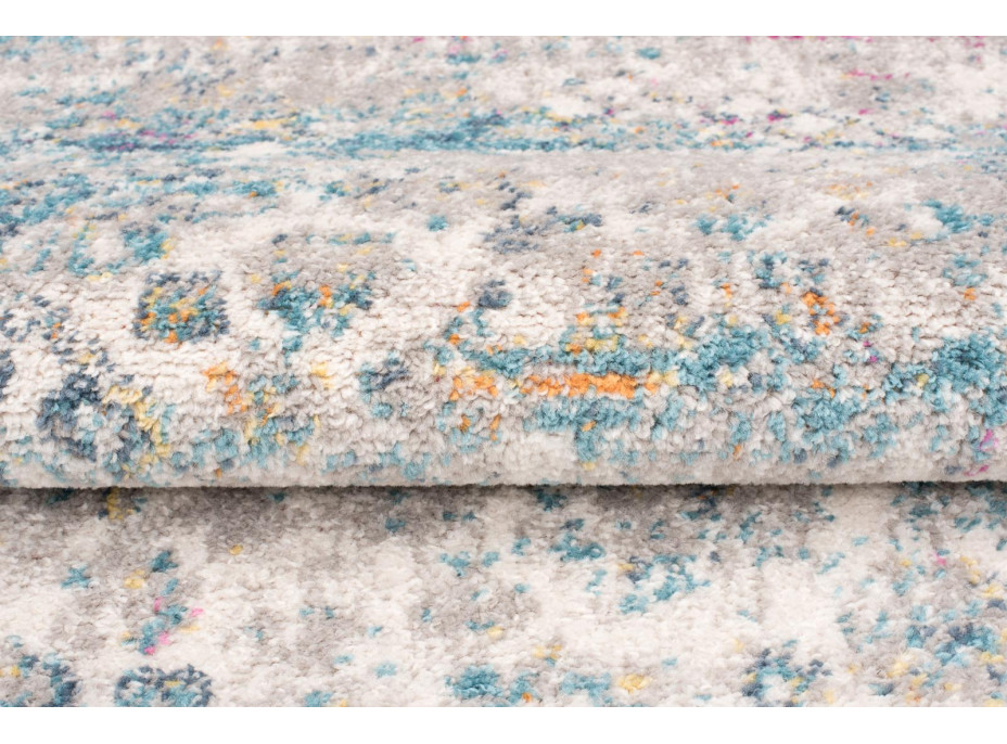 Kusový koberec AZUR vintage - šedý/ružový/modrý