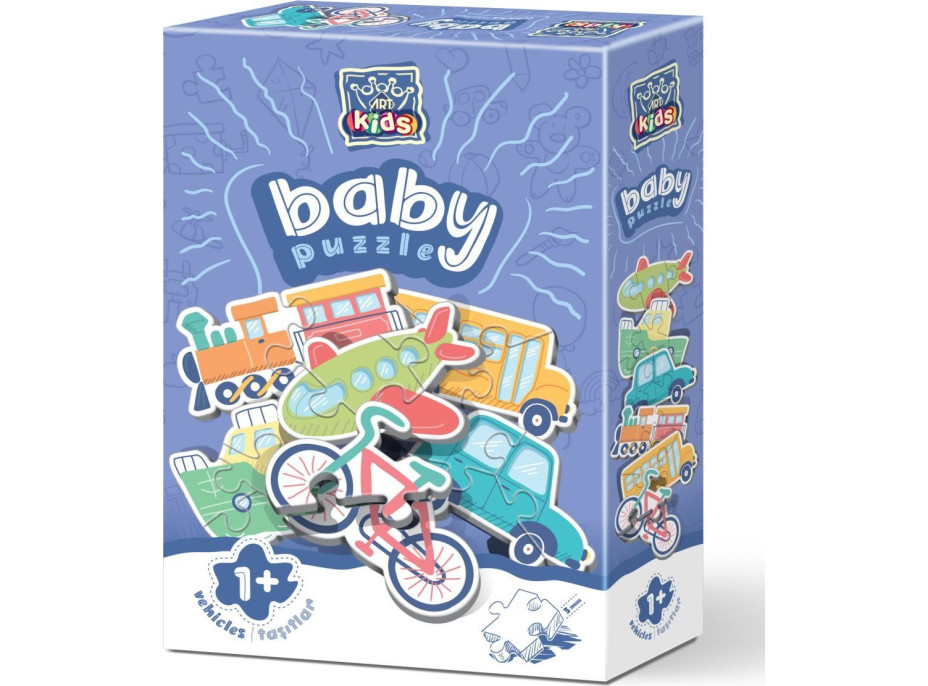 ART PUZZLE Baby Puzzle Dopravné prostriedky (2-5 dielikov)