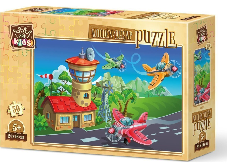 ART PUZZLE Drevené puzzle Blázniví piloti 50 dielikov