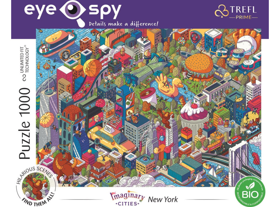 TREFL Puzzle UFT Eye-Spy Imaginary Cities: New York, USA 1000 dielikov