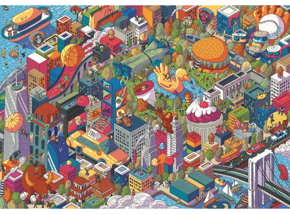 TREFL Puzzle UFT Eye-Spy Imaginary Cities: New York, USA 1000 dielikov