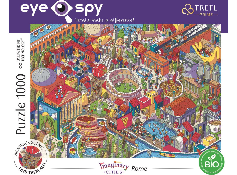 TREFL Puzzle UFT Eye-Spy Imaginary Cities: Rím, Taliansko 1000 dielikov