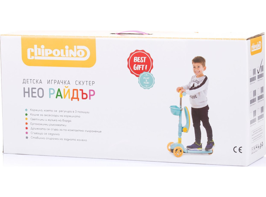 CHIPOLINO Kolobežka Neo Rider 2v1 Green