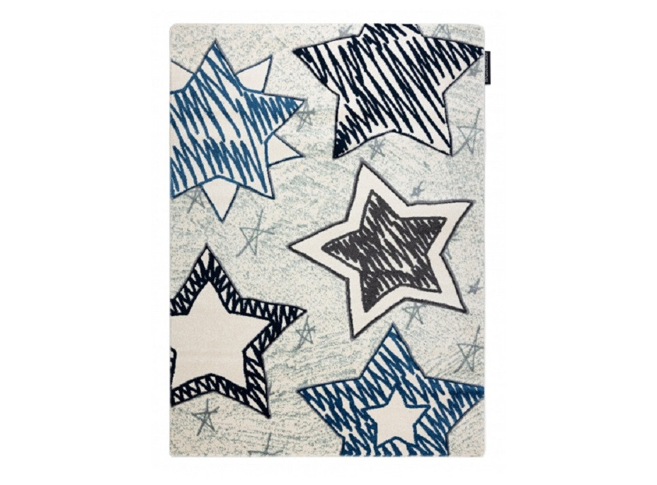 Detský kusový koberec Petit Stars blue