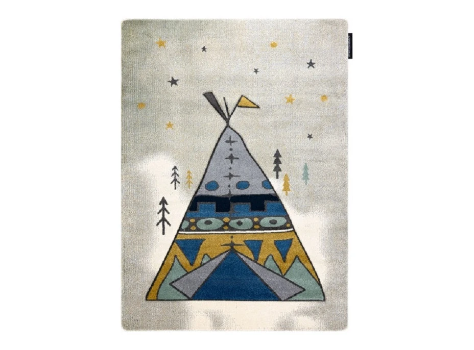 Detský kusový koberec Petit Tipi grey