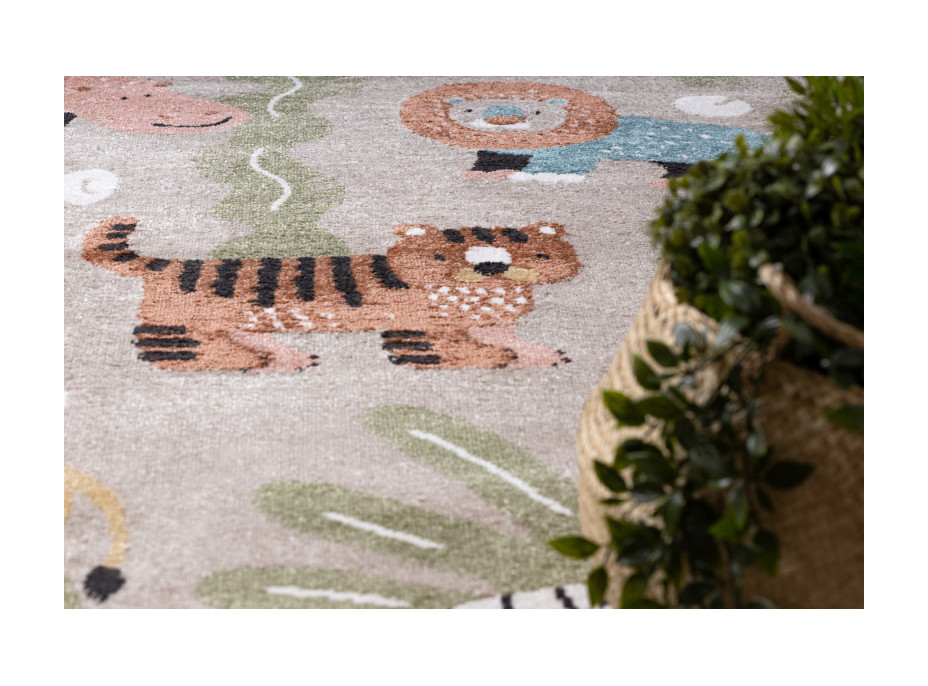 Detský kusový koberec Fun Africa beige