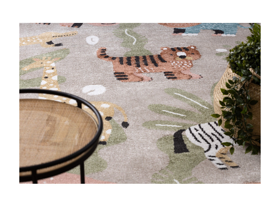 Detský kusový koberec Fun Africa beige