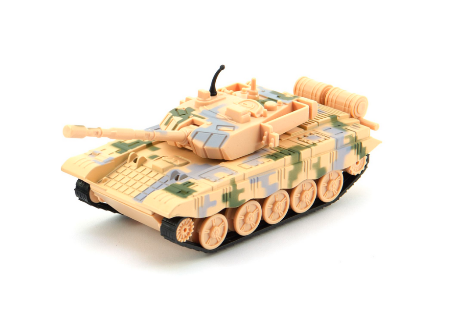 TEDDIES Tank 16 cm na spätné natiahnutie - žltý