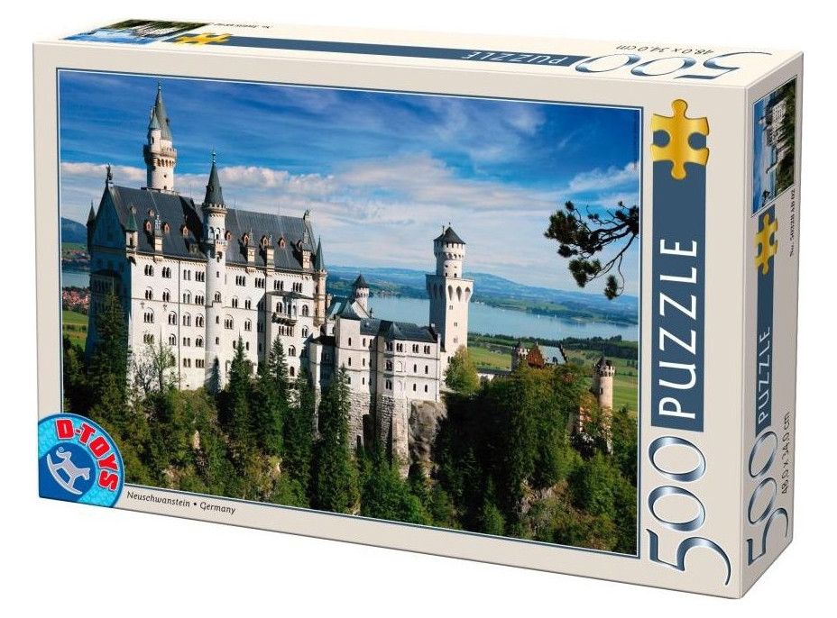 D-TOYS Puzzle Zámok Neuschwanstein, Nemecko 500 dielikov