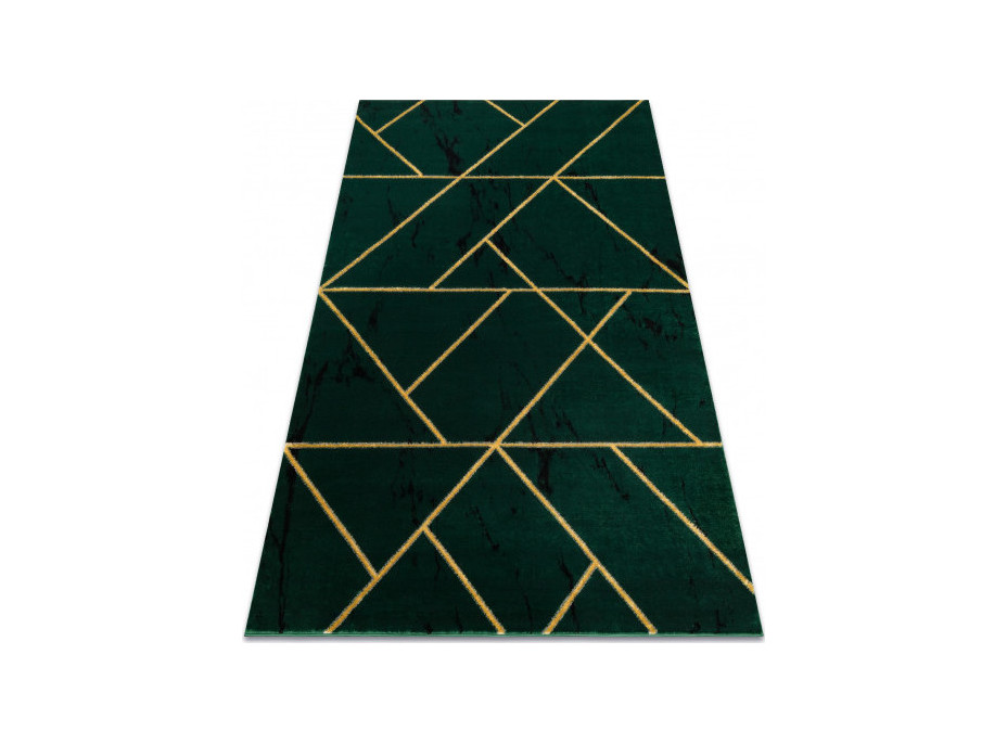 Kusový koberec Emerald geometric 1012 green and gold