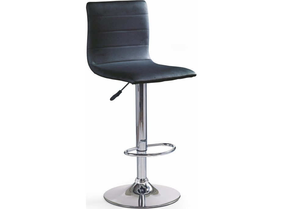 Barová stolička ALEXA - čierna - výškovo nastaviteľná