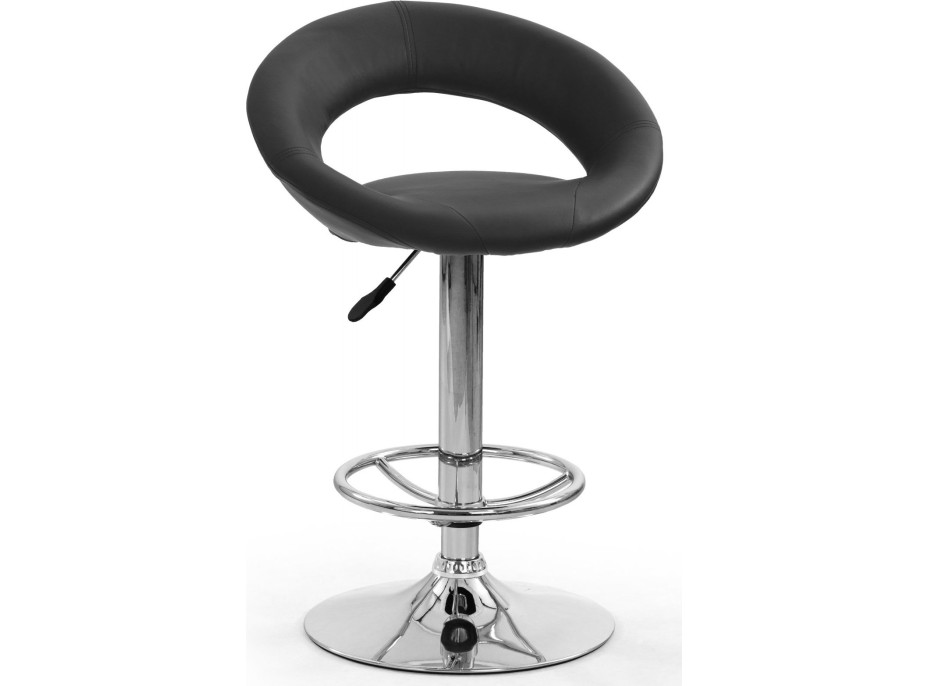 Barová stolička CHASE - čierna - výškovo nastaviteľná