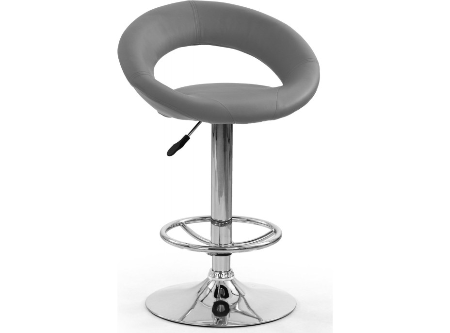 Barová stolička CHASE - šedá - výškovo nastaviteľná