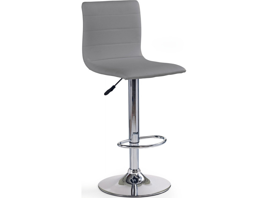 Barová stolička ALEXA - šedá - výškovo nastaviteľná