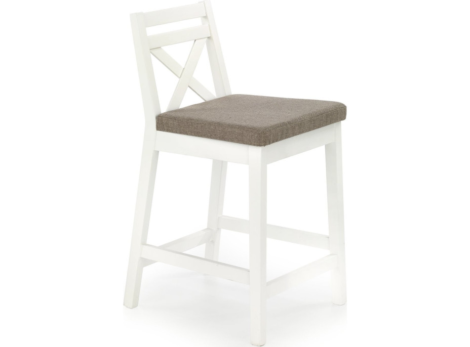 Nízka barová stolička ROB - biela