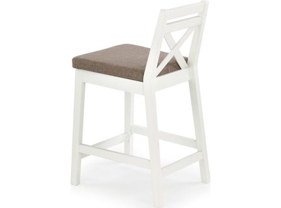 Nízka barová stolička ROB - biela