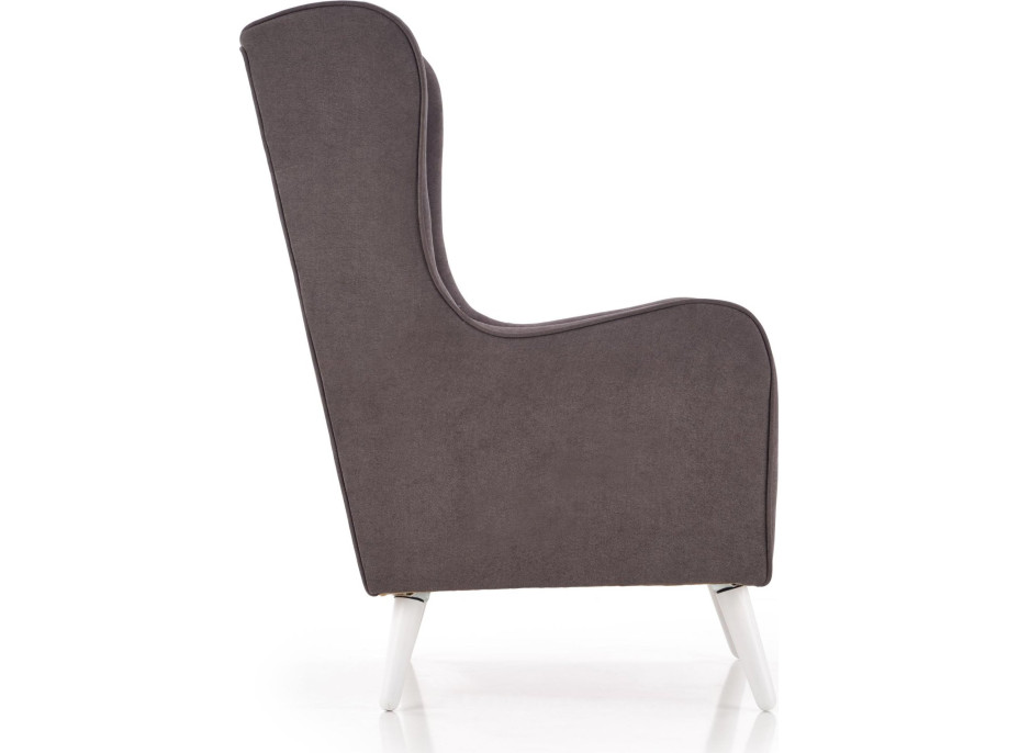 Kreslo CHILL - čalúnené - popolavé