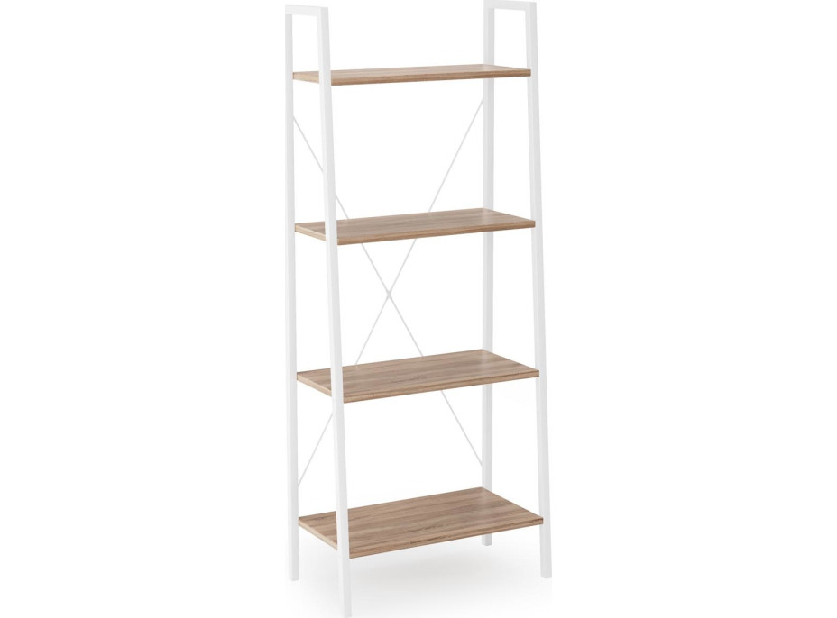 Regál LOFT REG-2 - biely/dub sonoma