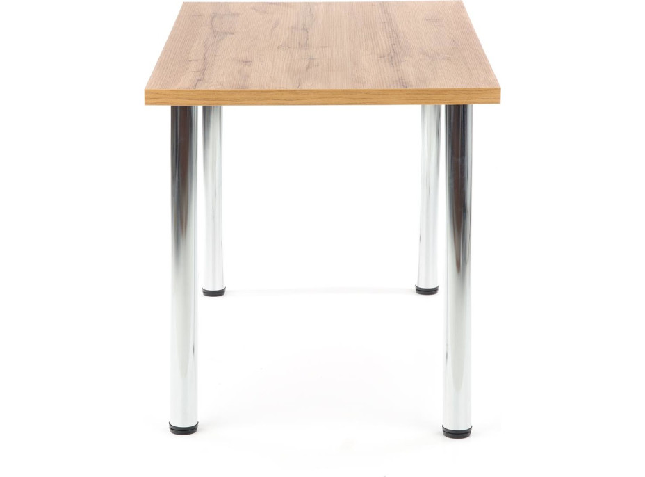 Jedálenský stôl DOME 120x75x68 cm - dub wotan/chrómová