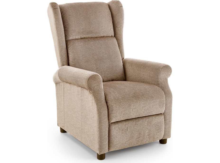 Polohovacie masážne kreslo ARGE - béžové