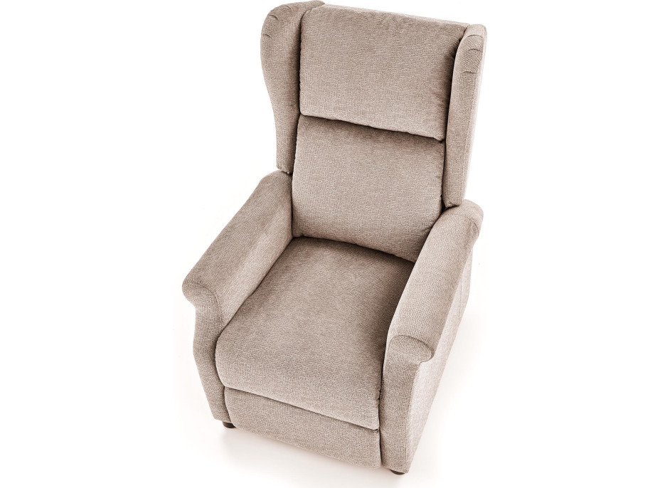 Polohovacie masážne kreslo ARGE - béžové