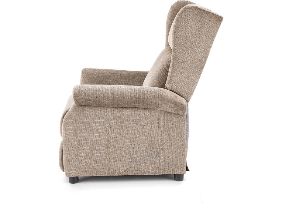 Polohovacie masážne kreslo ARGE - béžové