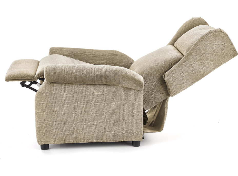 Polohovacie masážne kreslo ARGE - béžové