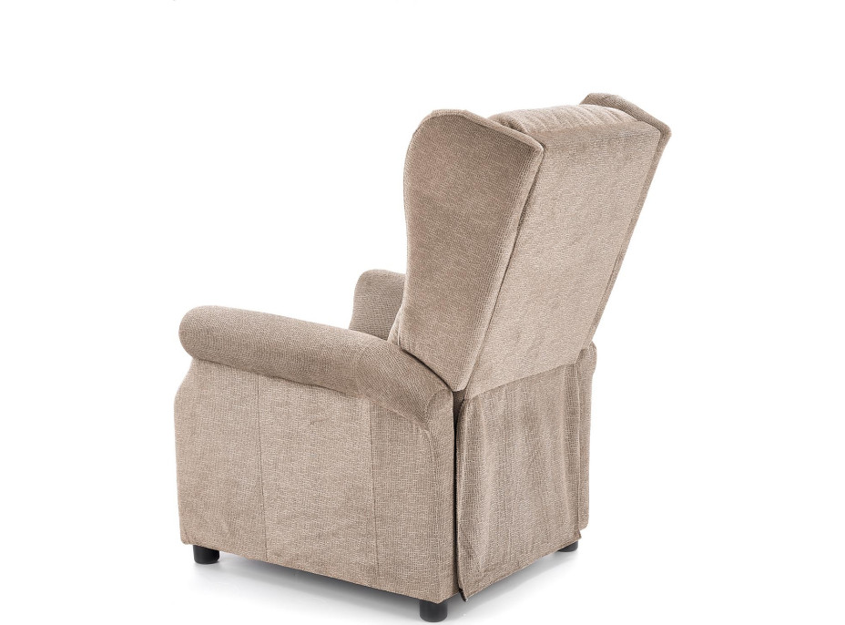 Polohovacie masážne kreslo ARGE - béžové