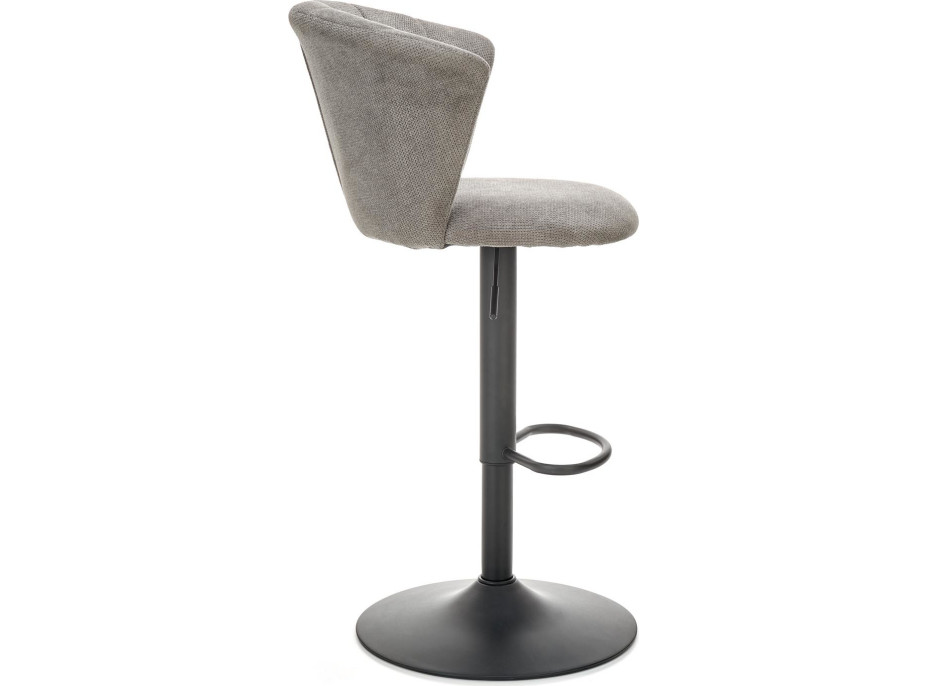 Barová stolička ŠIMON - šedá - výškovo nastaviteľná