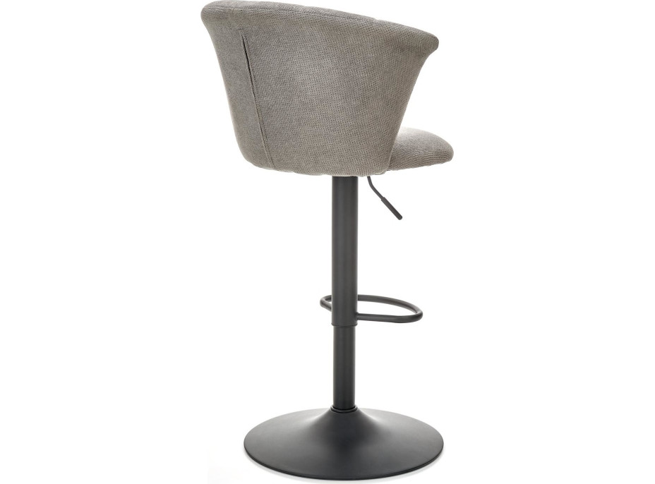 Barová stolička ŠIMON - šedá - výškovo nastaviteľná