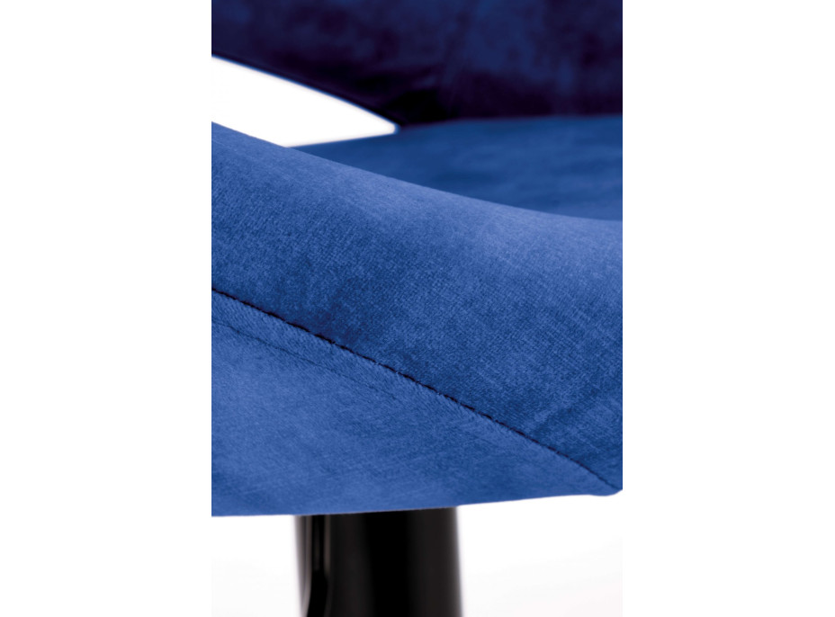 Barová stolička AMÁLKA - modrá - výškovo nastaviteľná