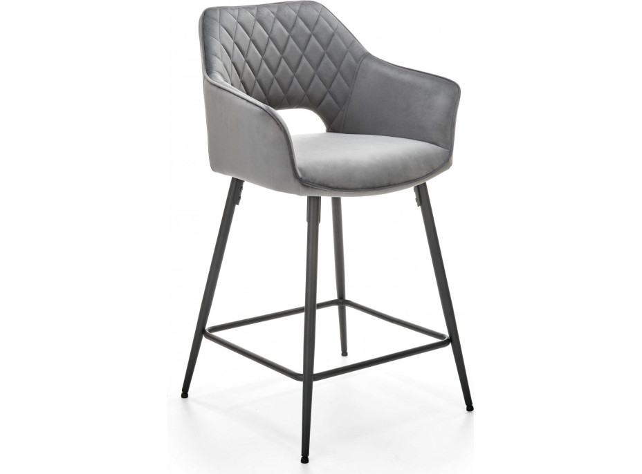 Barová stolička LENKA - tmavo šedá
