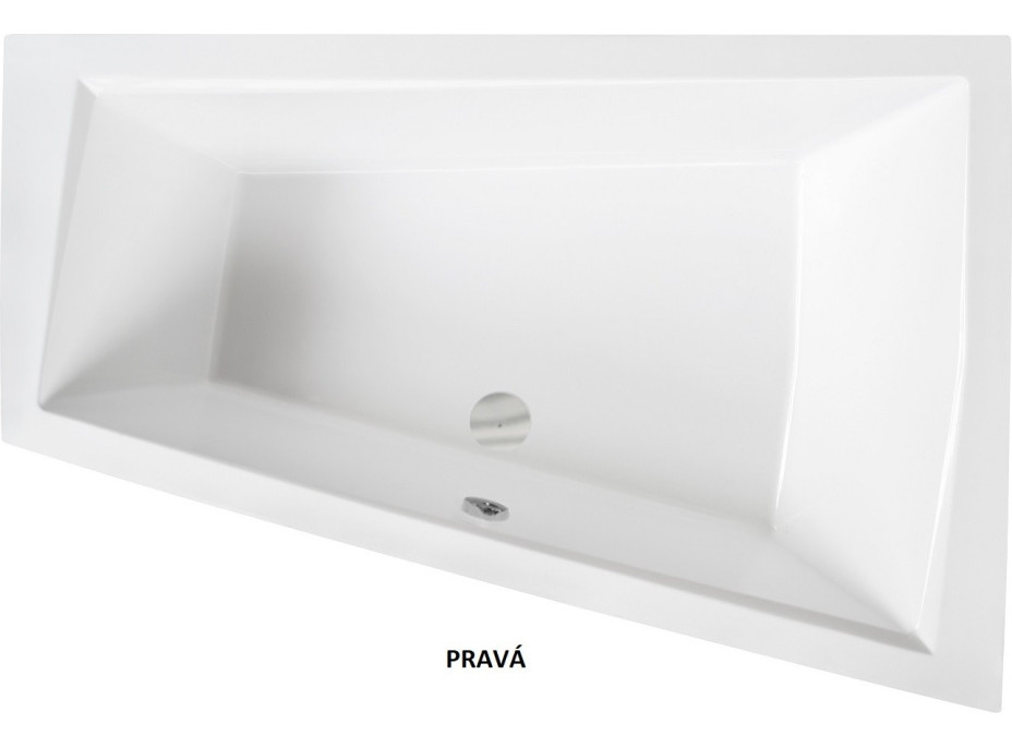 Asymetrická vaňa INTIMA DUO SLIM