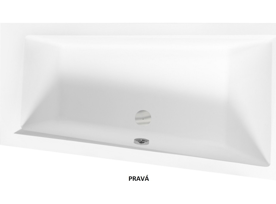 Asymetrická vaňa INTIMA SLIM